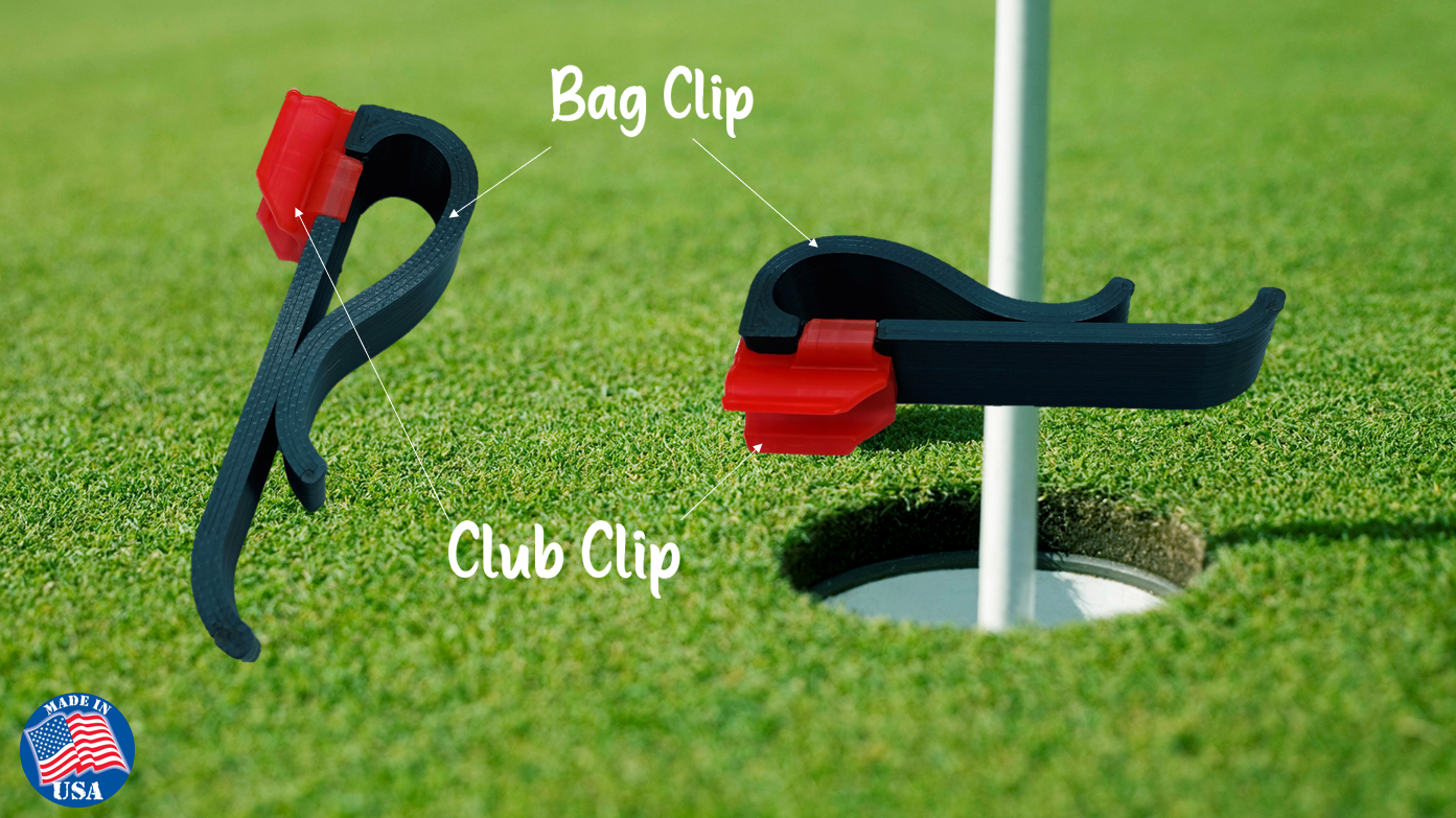 14 PC Golf Club Organizer Clip Putter Bag Holder 3D Printed