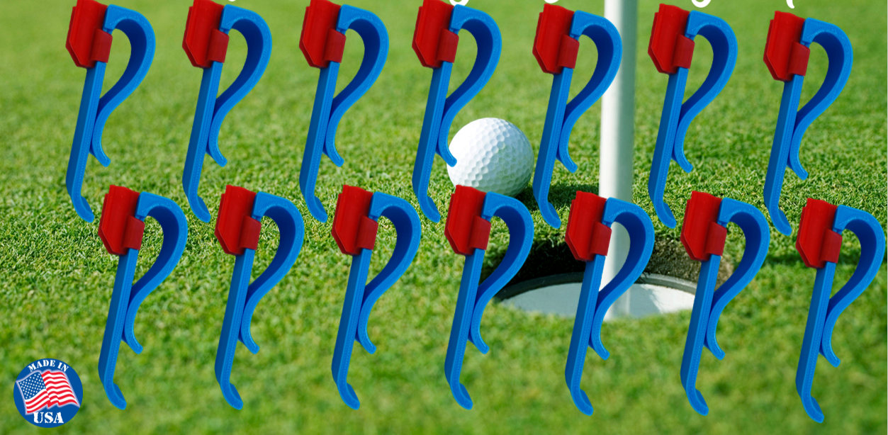 14 PC Golf Club Organizer Clip Putter Bag Holder 3D Printed