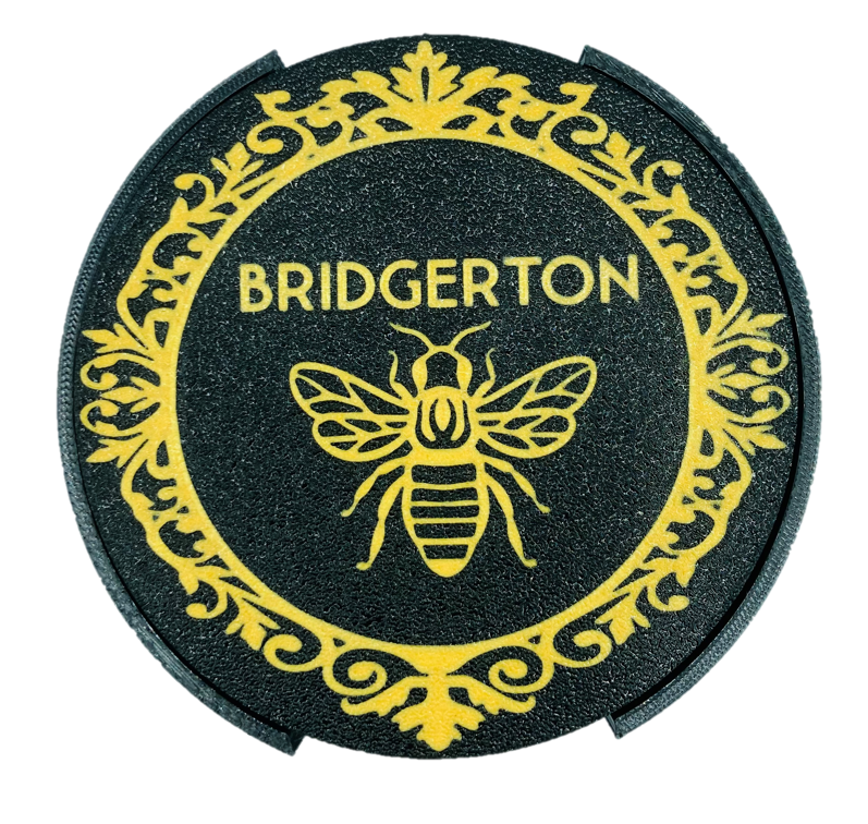Bridgerton Coasters Lady Whistledown Flawless My Dear 3D Printed (5 Pack)