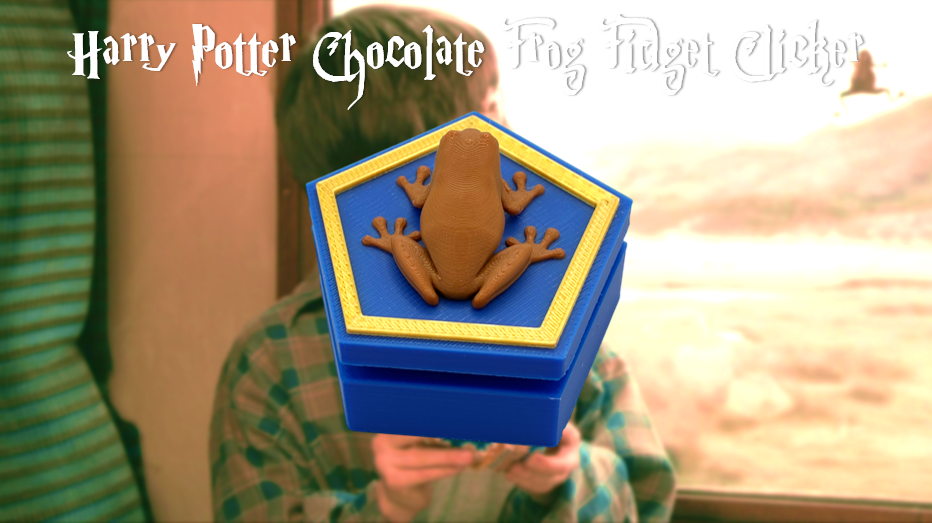 Harry Potter Chocolate Frog Fidget Clicker 3D Printed