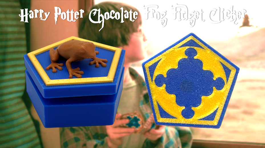 Harry Potter Chocolate Frog Fidget Clicker 3D Printed