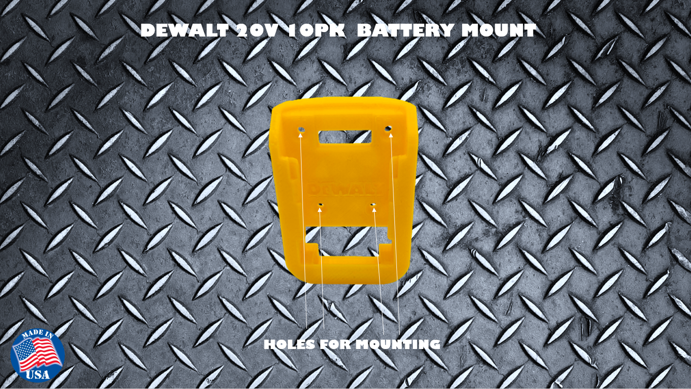 DeWalt 20V 60V Battery Mount 10 PK