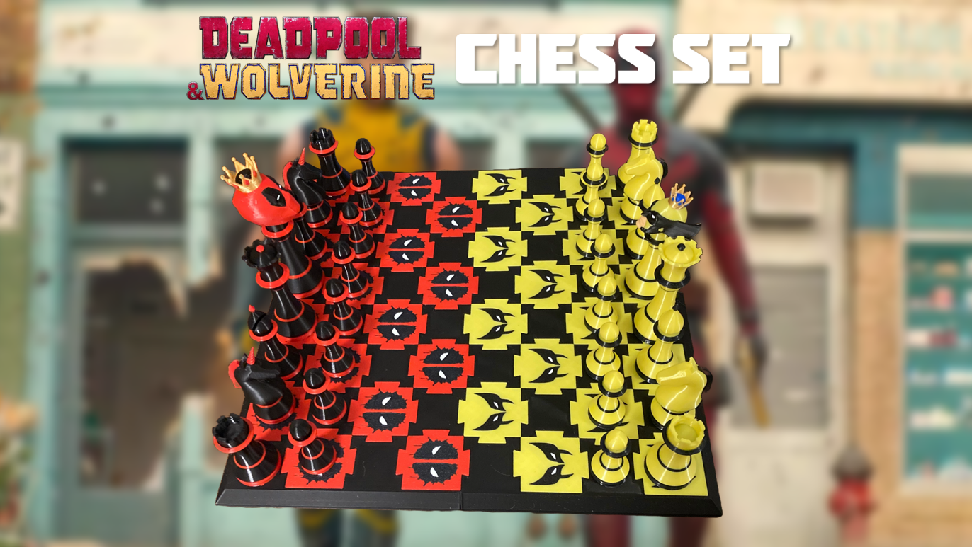 Deadpool Wolverine Chess Set