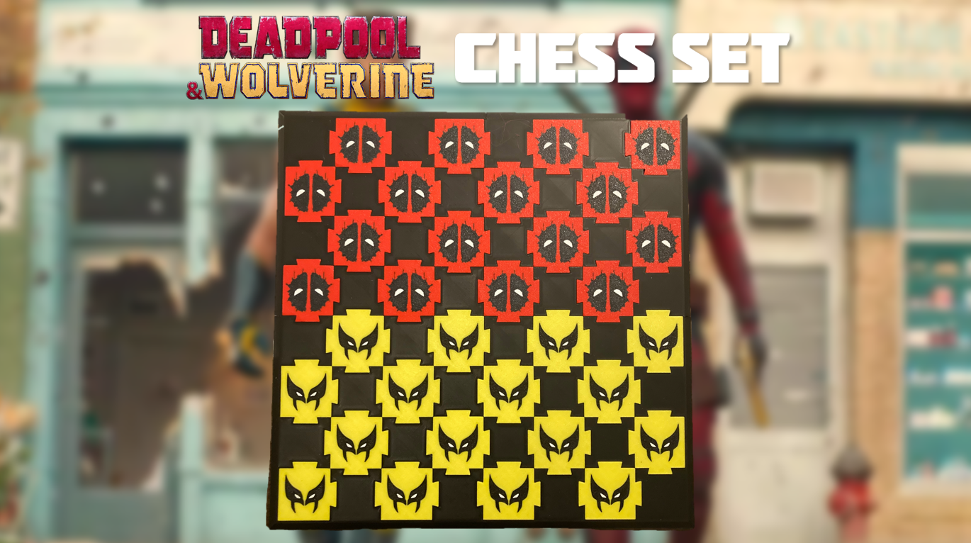 Deadpool Wolverine Chess Set