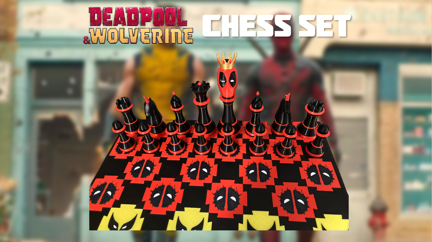 Deadpool Wolverine Chess Set