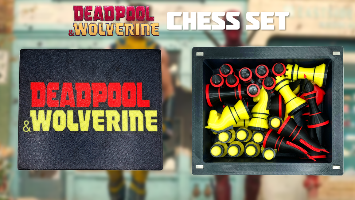 Deadpool Wolverine Chess Set