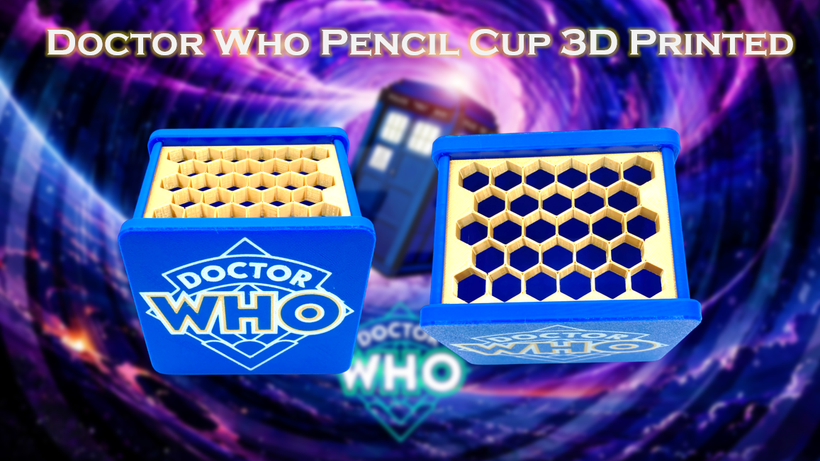 Doctor Who Pencil Cup 3D Printed