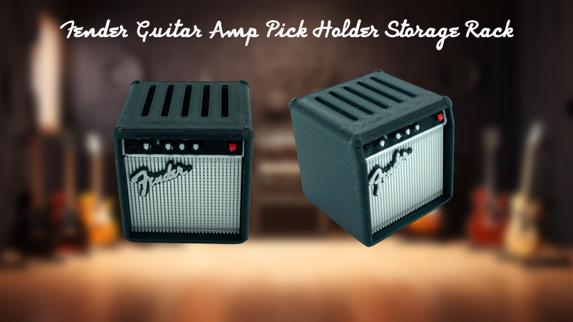 Fender Guitar Amp Pick Holder Storage Rack (Holds up to 5 Picks)
