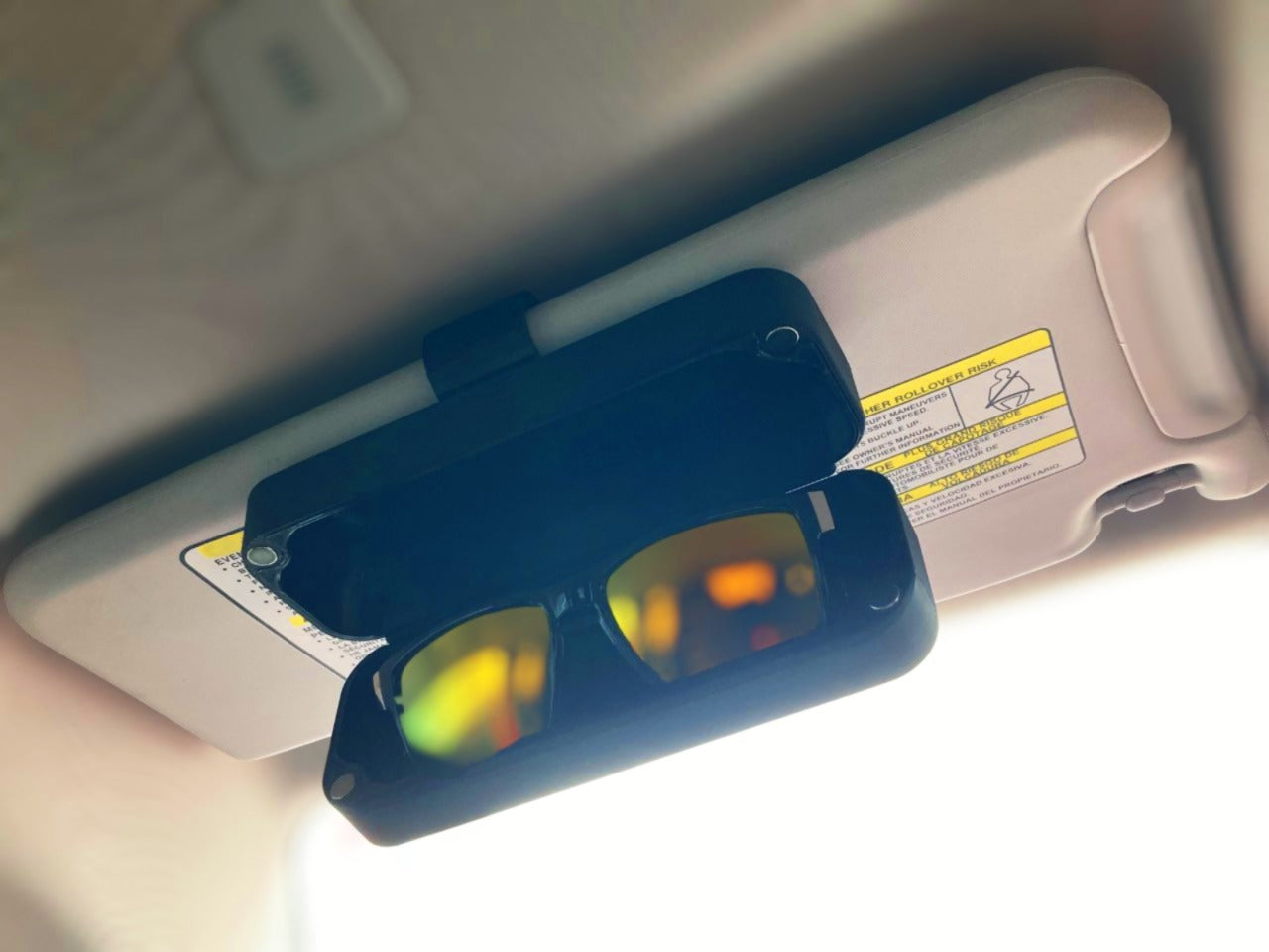 Jeep Renegade Visor Sunglasses Case with Magnetic Closure and Clip