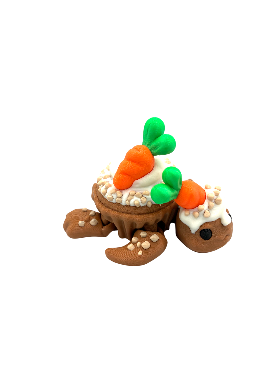 Articulated Carrot Cupcake Turtle