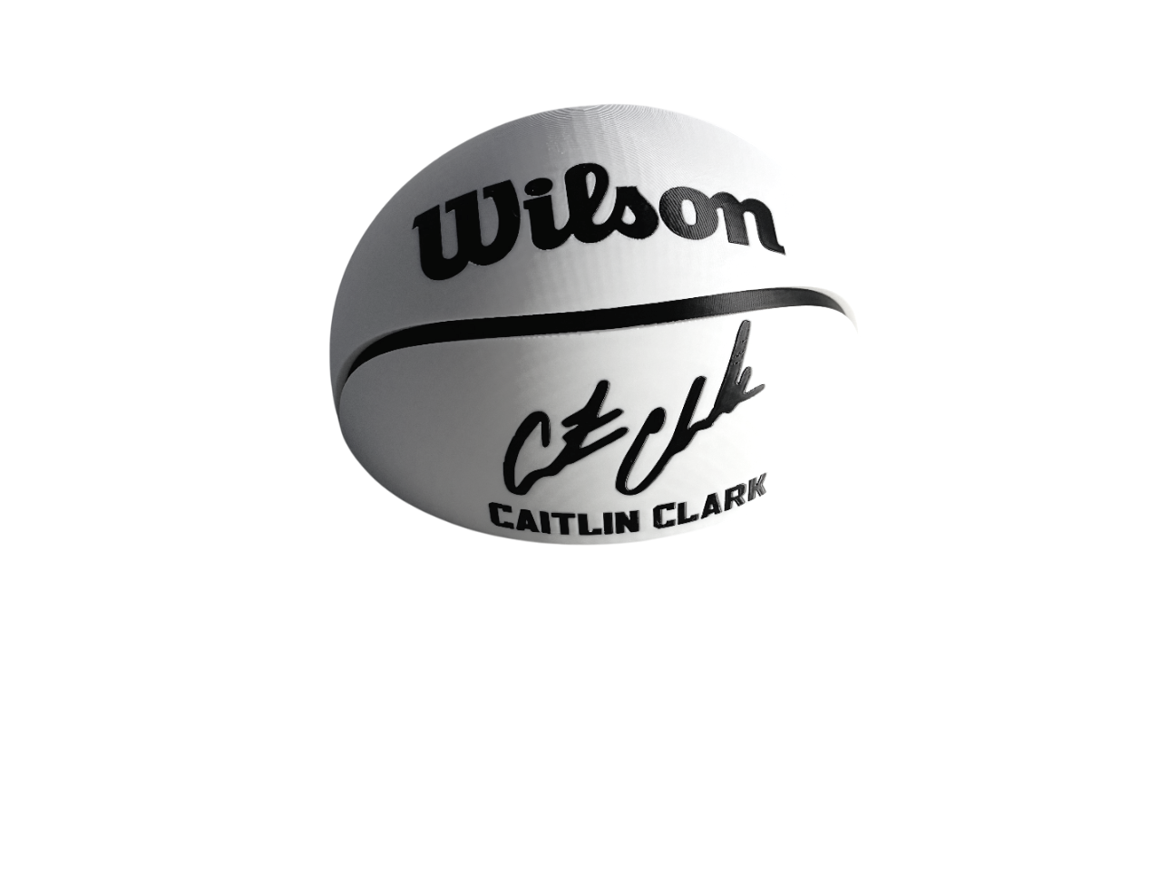 Limited Edition Caitlin Clark Inspired Floating Basketball Sneaker Display
