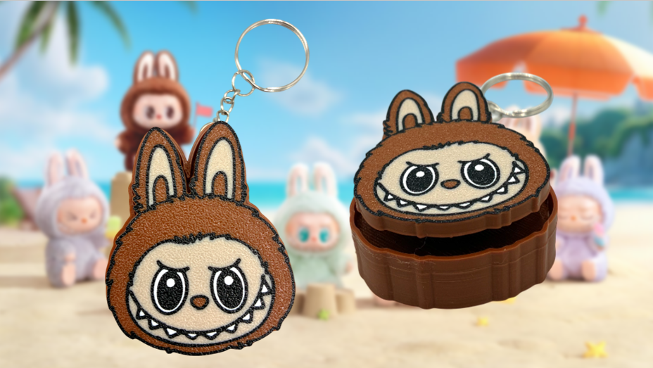 Labubu Fidget Clicker Keychain