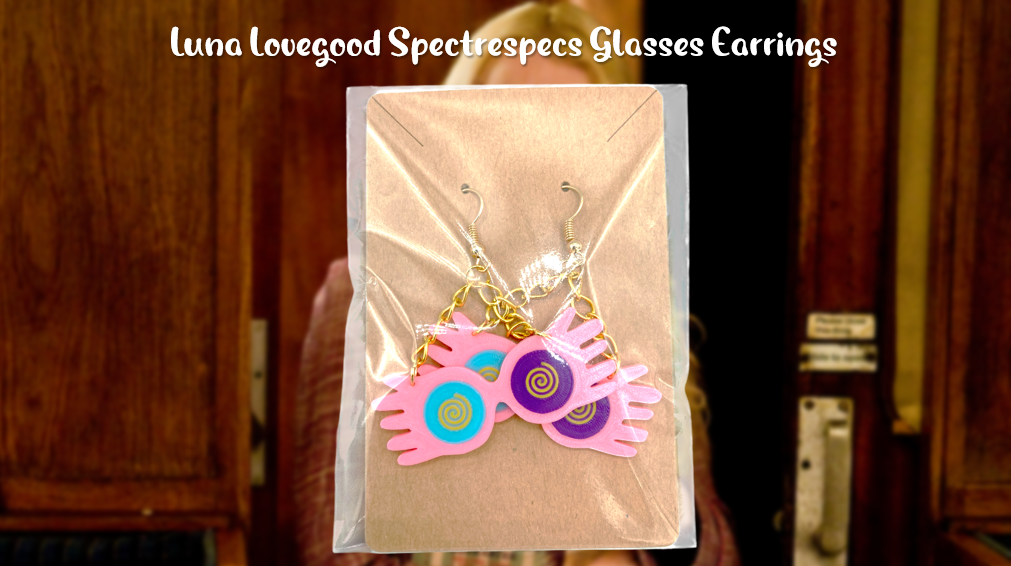 Harry Potter Luna Lovegood Spectrespecs Glasses Dangle/Drop Earrings