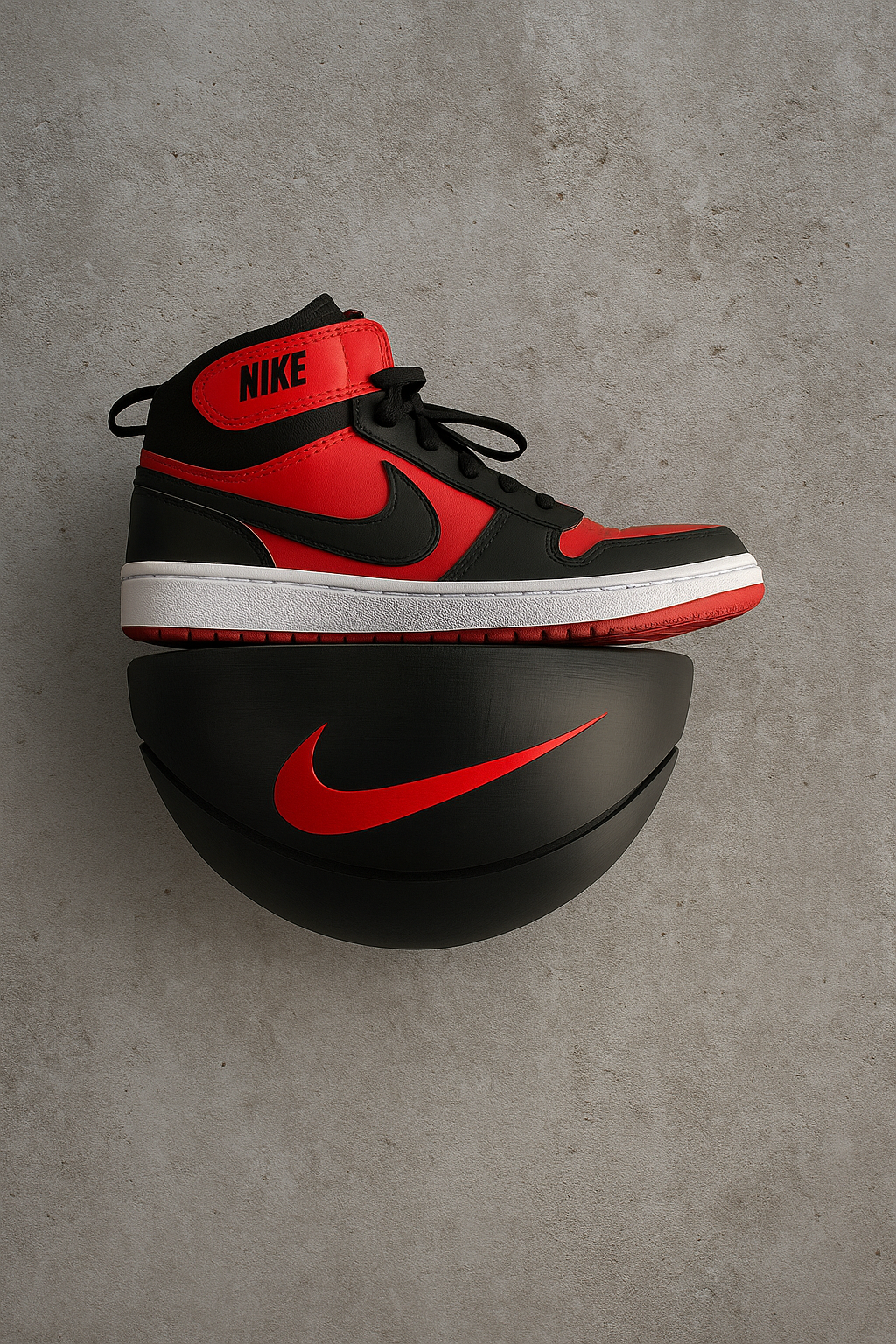Floating Basketball Sneaker Display – Wall Mounted Shelf