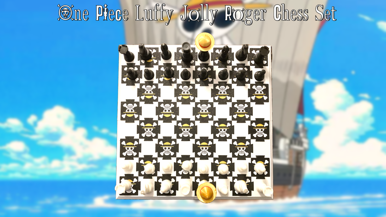 One Piece Luffy Jolly Roger Chess Set