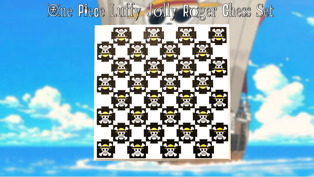 One Piece Luffy Jolly Roger Chess Set