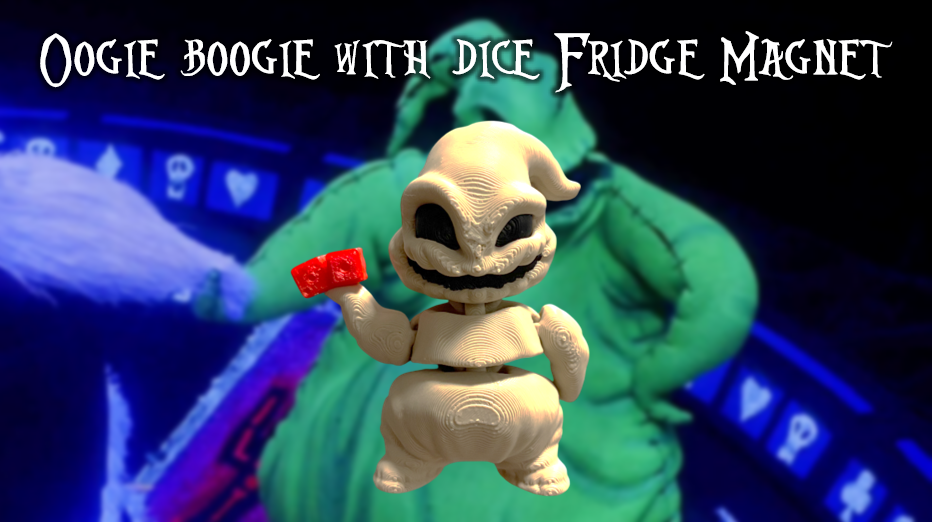 Oogie Boogie with Dice Fridge Magnet