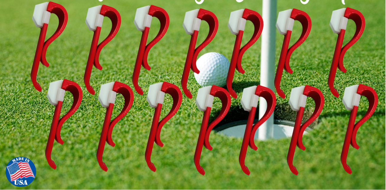 14 PC Golf Club Organizer Clip Putter Bag Holder 3D Printed