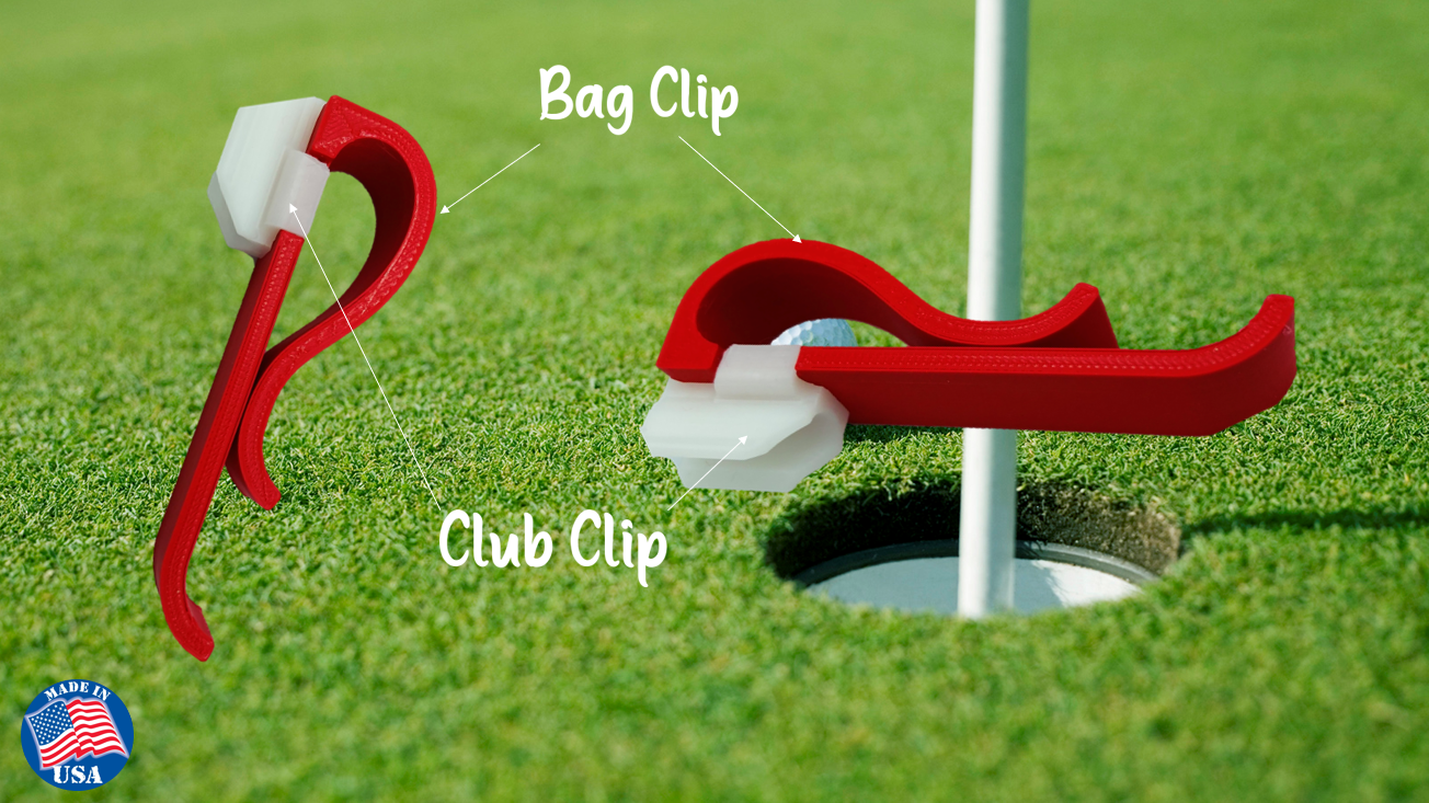 14 PC Golf Club Organizer Clip Putter Bag Holder 3D Printed