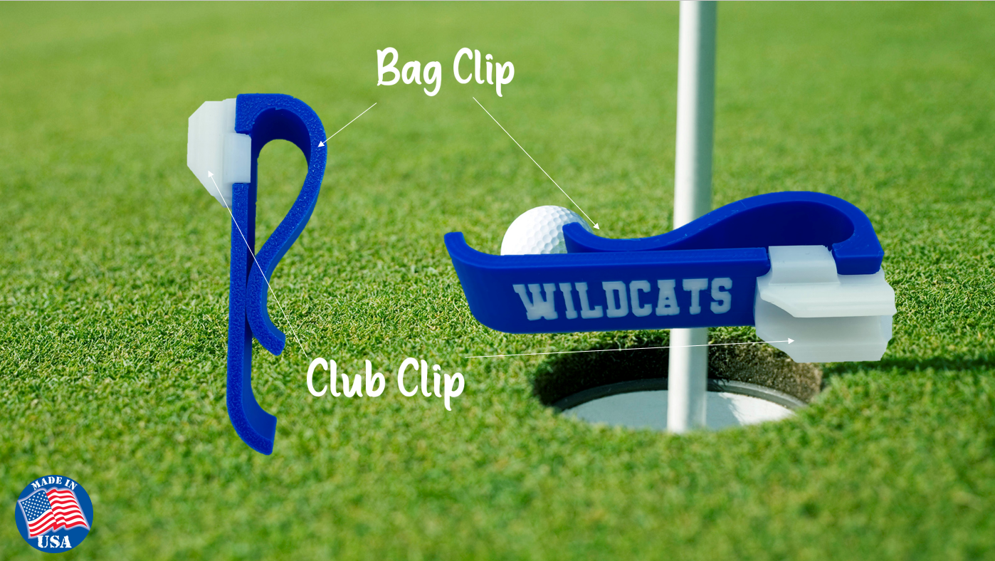 University of Kentucky 14 PC Golf Club Organizer Clip Bag Holder 3D Printed
