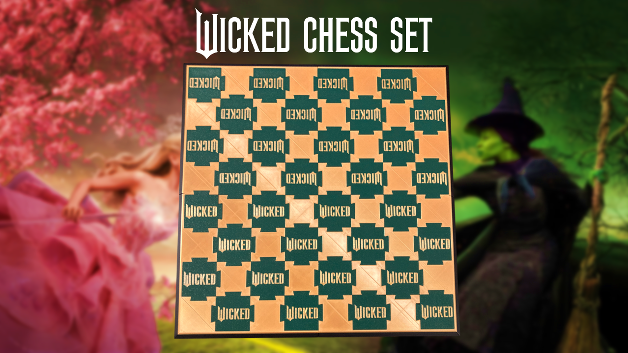 Wicked Chess Set 3D Printed