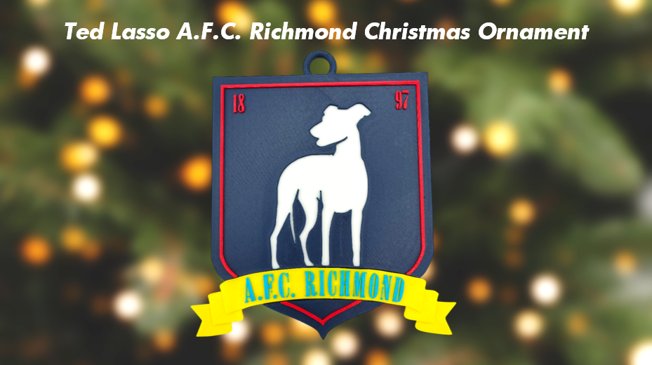 Ted Lasso A.F.C.Richmond Christmas Ornament