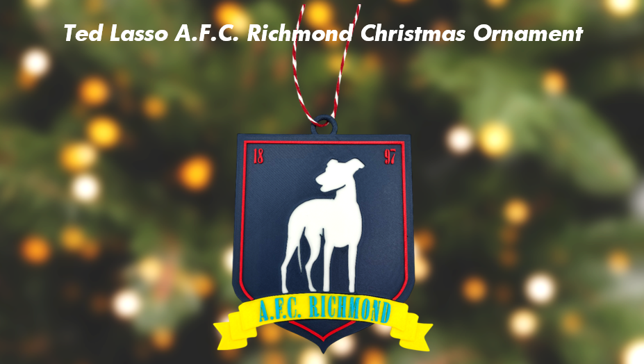 Ted Lasso A.F.C.Richmond Christmas Ornament