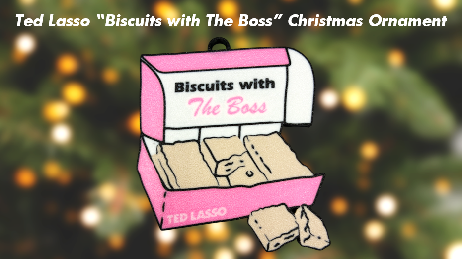 Ted Lasso "Biscuits with The Boss" Christmas Ornament