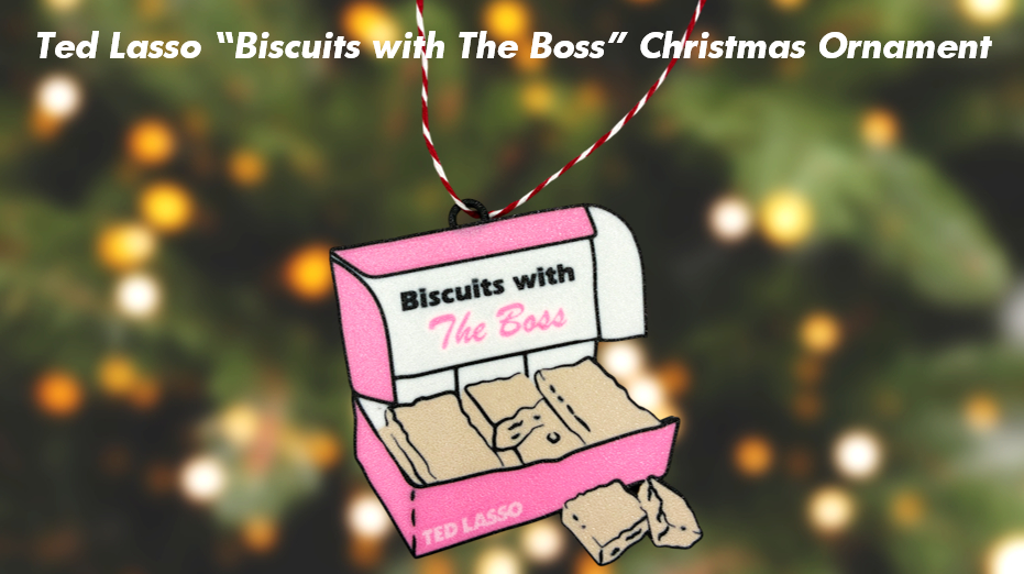 Ted Lasso "Biscuits with The Boss" Christmas Ornament