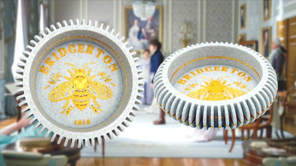 Bridgerton Trinket Tray Set (2) | Marble & Gold Decorative Trays