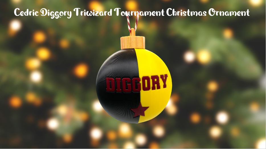 Harry Potter Cedric Diggory Triwizard Tournament Christmas Ornament