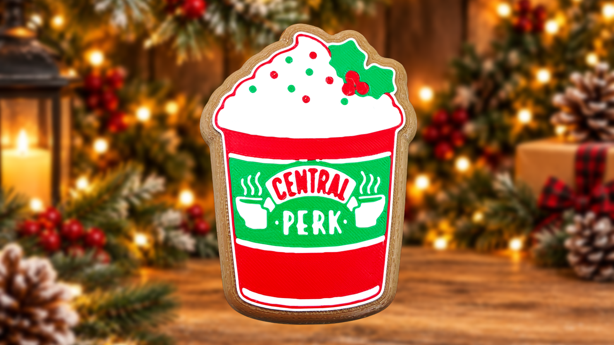 Central Perk Holiday Cup Christmas Cookie Ornament