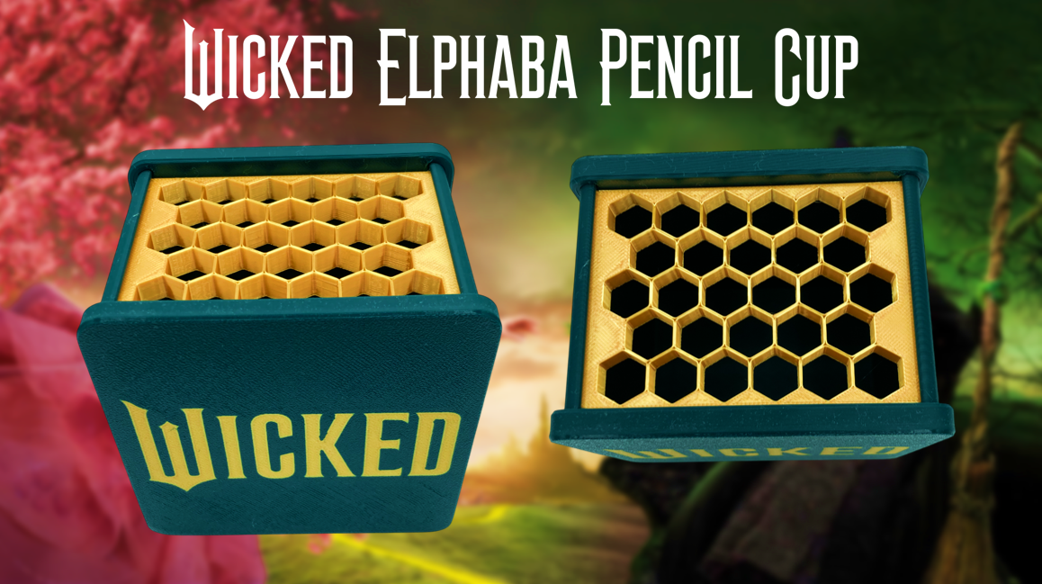 Wicked Elphaba Pencil Cup 3D Printed