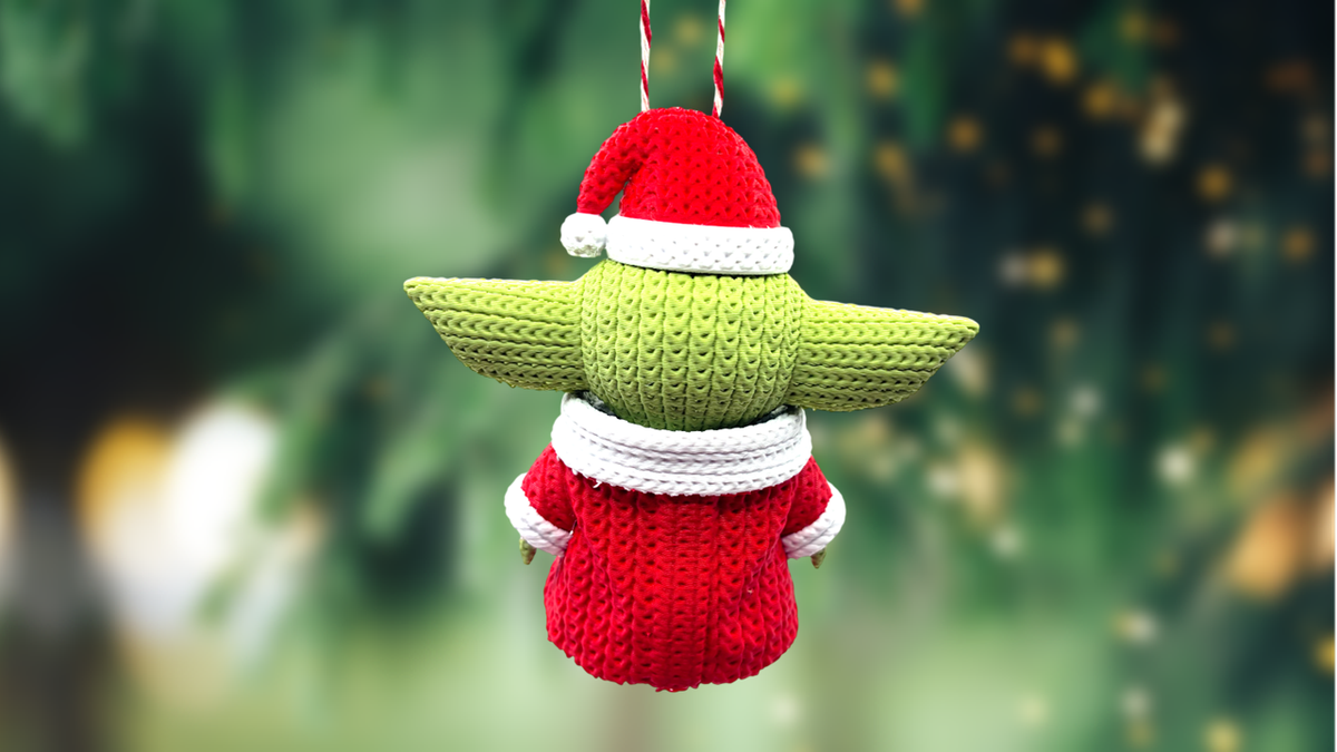 Grogu Santa Suit Christmas Ornament