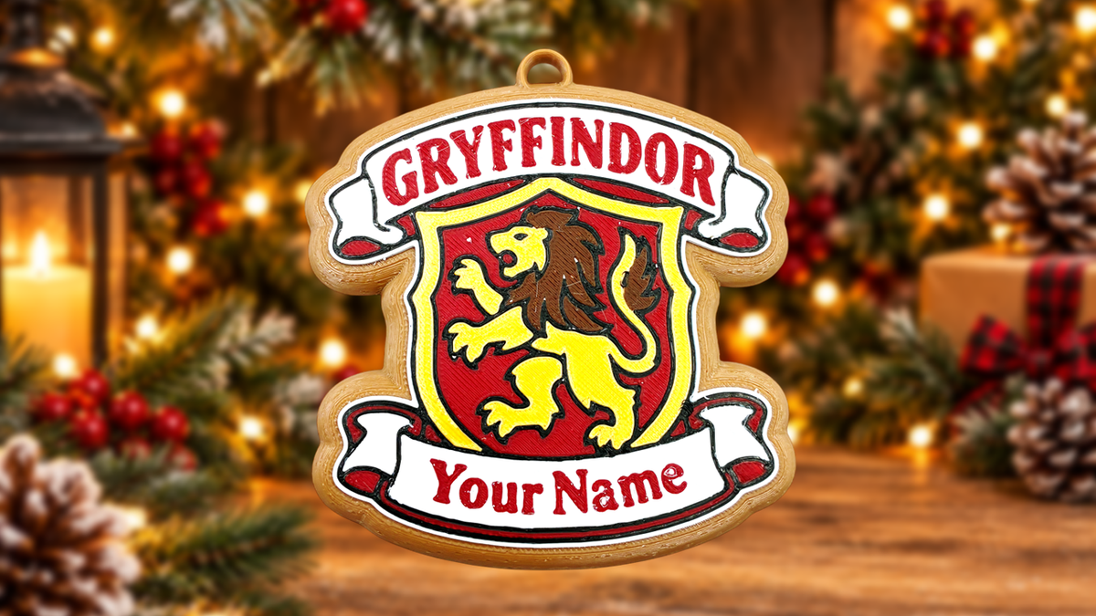 Personalized Gryffindor Christmas Ornament Cookie Style