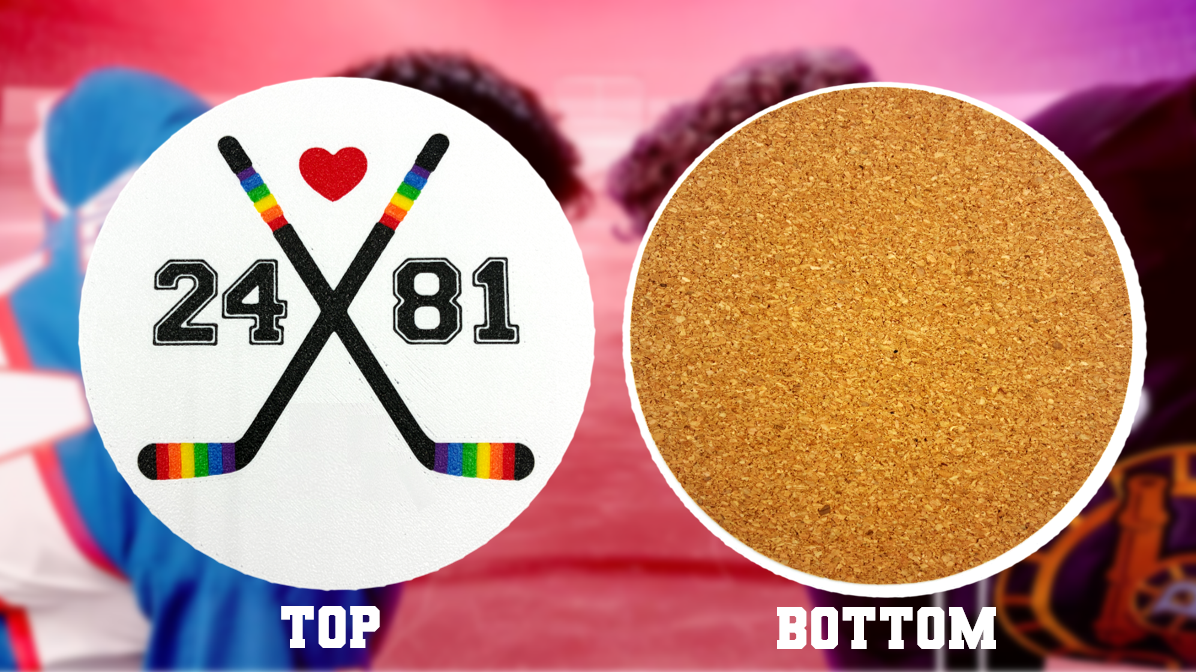 Heated Rivalry Coaster Set with Holder 5 Pack