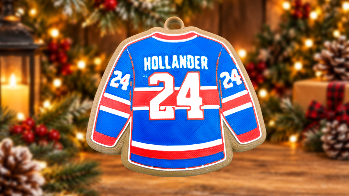 Shane Hollander Jersey Christmas Cookie Ornament