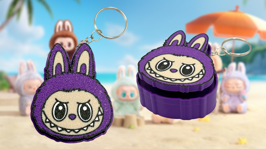 Labubu Fidget Clicker Keychain