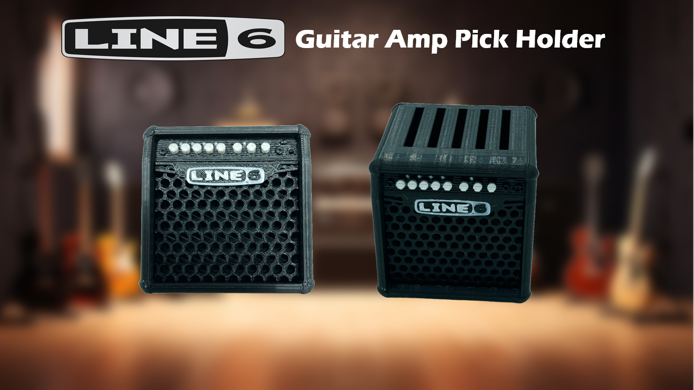 Line 6 Amp Head Guitar Pick Holder Storage Rack (Holds up to 5 Picks)