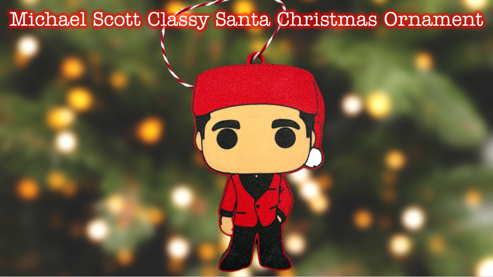 The Office Michael Scott Classy Santa Christmas Ornament
