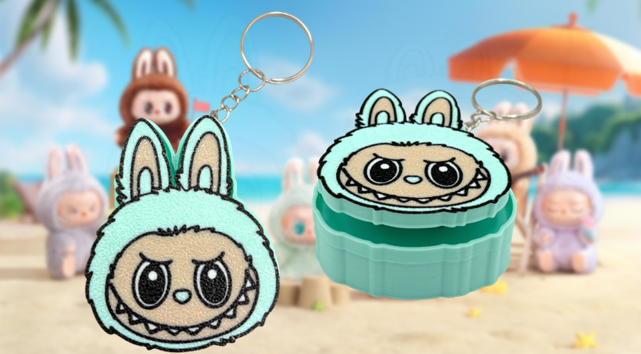 Labubu Fidget Clicker Keychain
