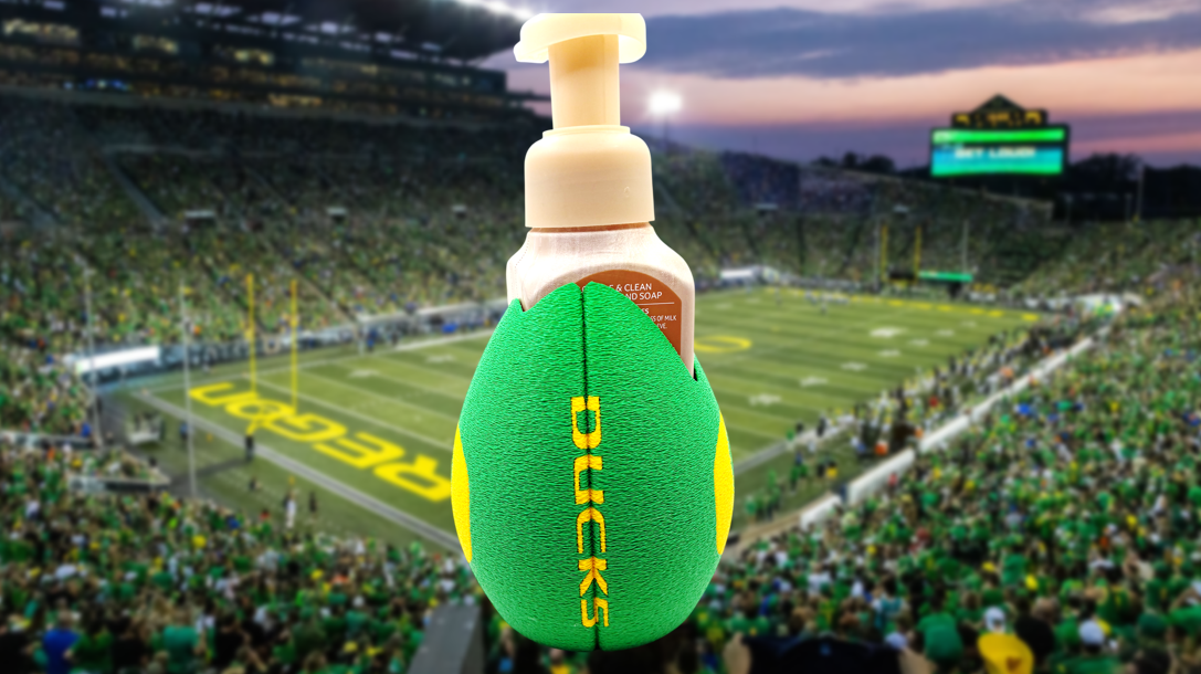 Oregon Ducks Football Soap Holder 3D Printed- Fit Bath & Body Works Hand Soaps