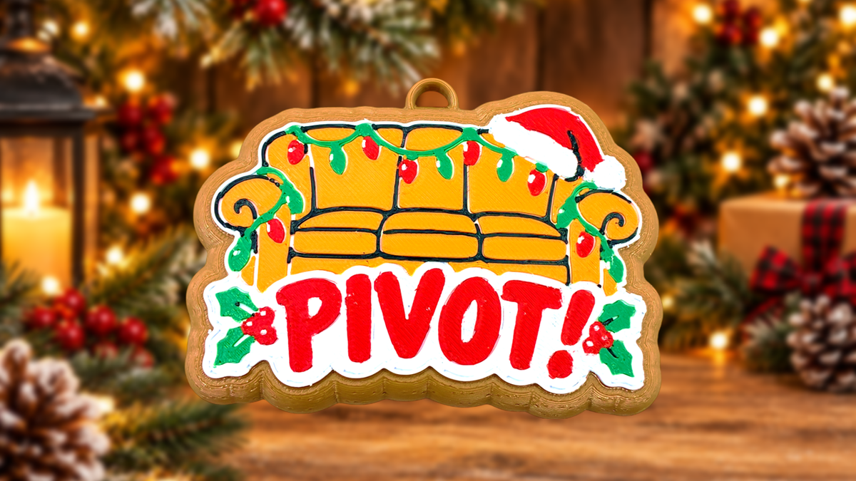 Friends Couch Pivot Christmas Cookie Ornament