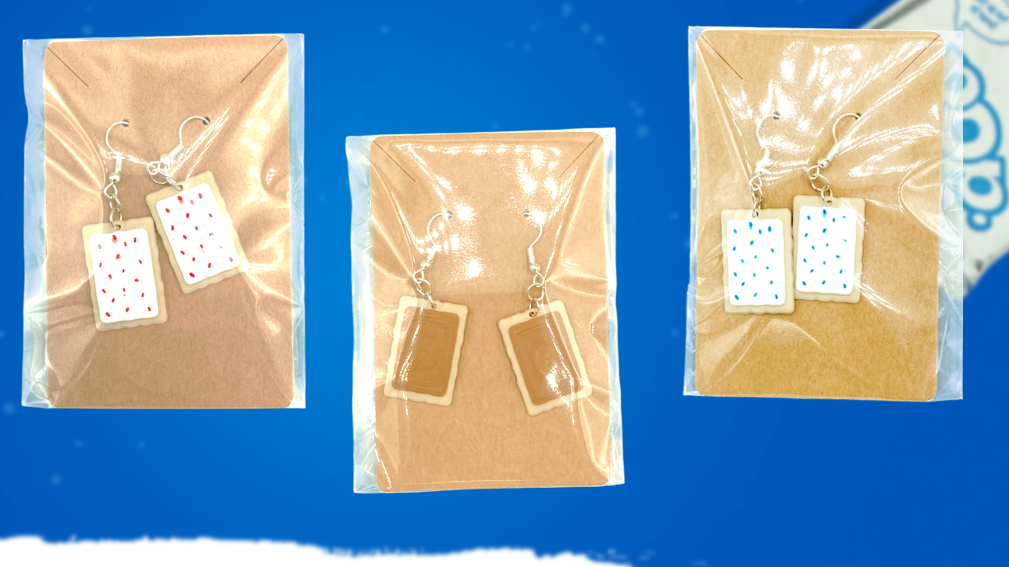 Pop Tart Dangle Drop Earrings Bundle 3D Printed