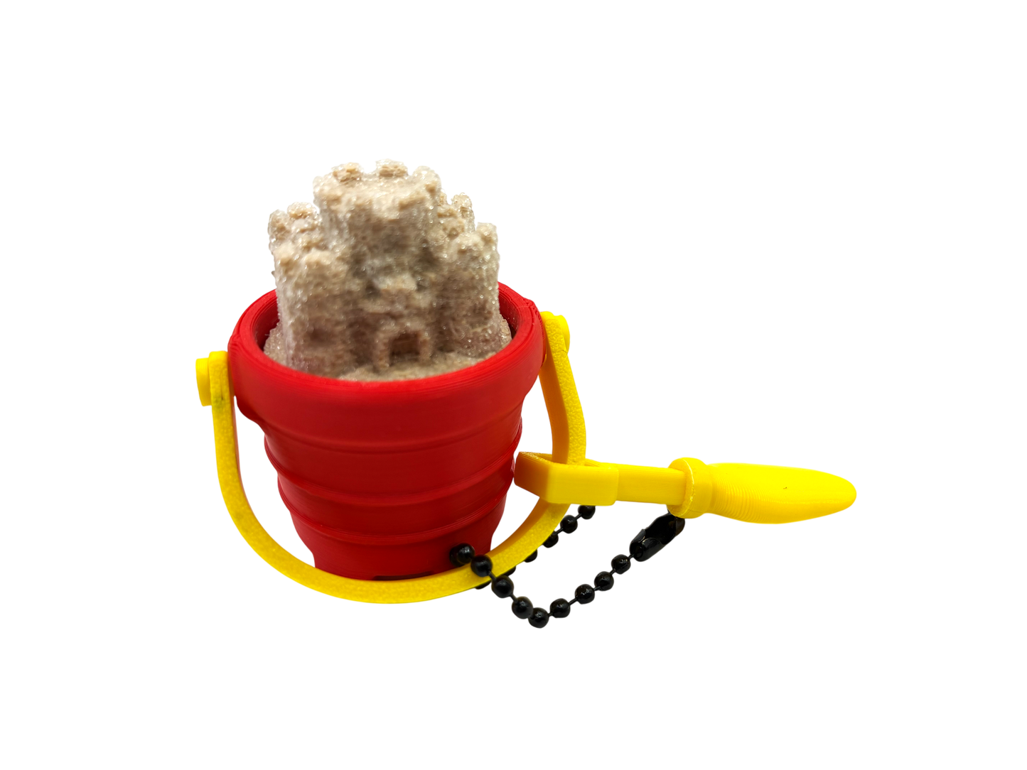 Sandcastle Bucket Fidget Clicker keychain