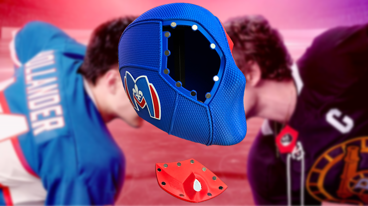 Heated Rivalry Shane Hollander x Deadpool 3D Printed Helmet/Mask with Display Stand
