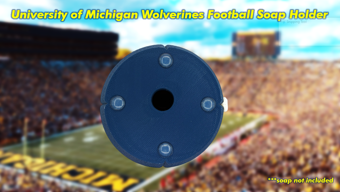 Michigan Football Soap Holder