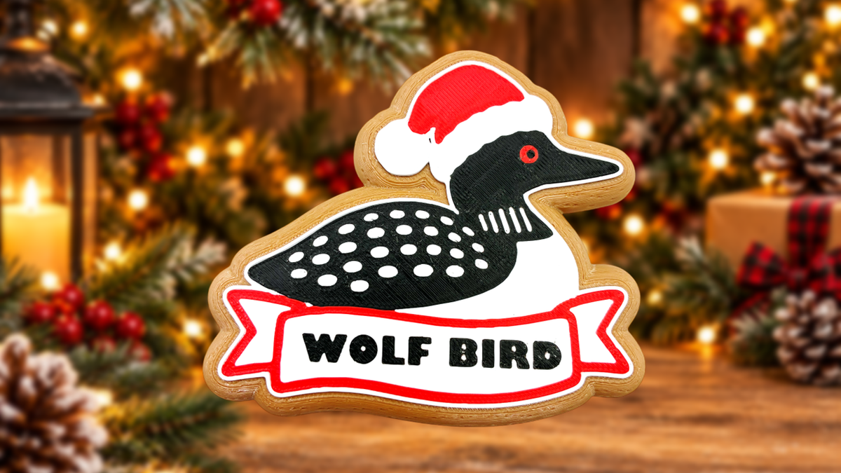 Loon Wolf Bird Christmas Cookie Ornament