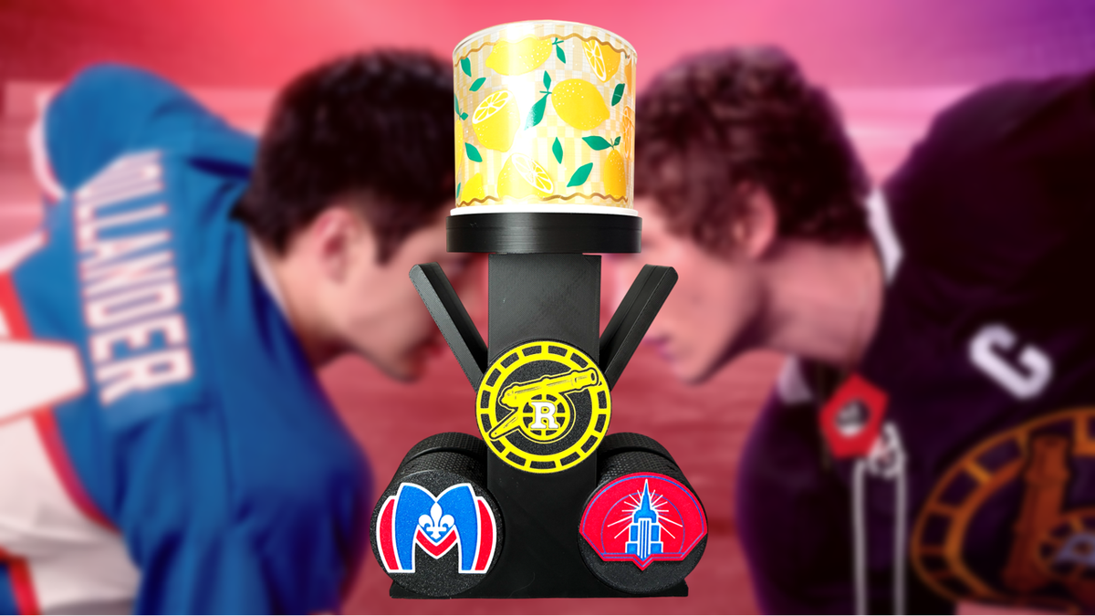Heated Rivalry Inspired 3-Wick Candle Display Stand – 6 Interchangeable Pucks