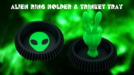 Alien Ring Holder & Trinket Tray 3D Printed